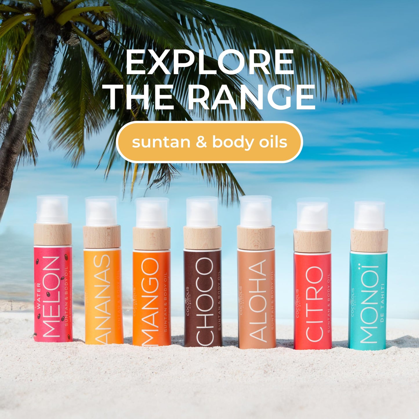 COCOSOLIS Aloha | Acelerador de Bronzeado com Vitamina E | Óleo Bio 110ml