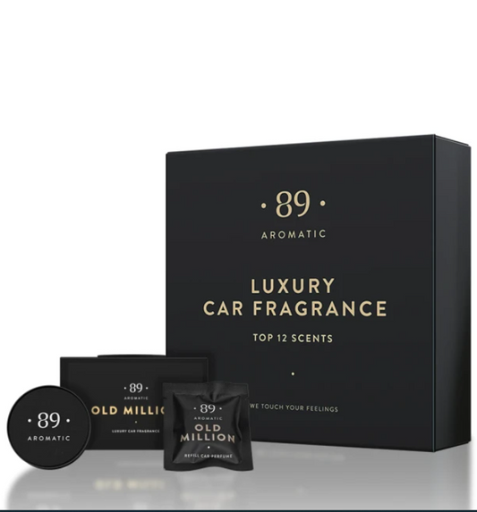 Conjunto Clipe Ar Carro AROMATIC•89• | 1 Clipe + 12 Aromas Fragrância Premium