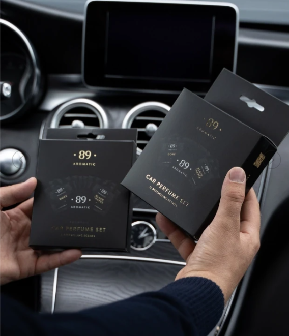 Kit de 12 Ambientadores Papel Carro AROMATIC•89• | Fragrância Premium Duradoura Económico