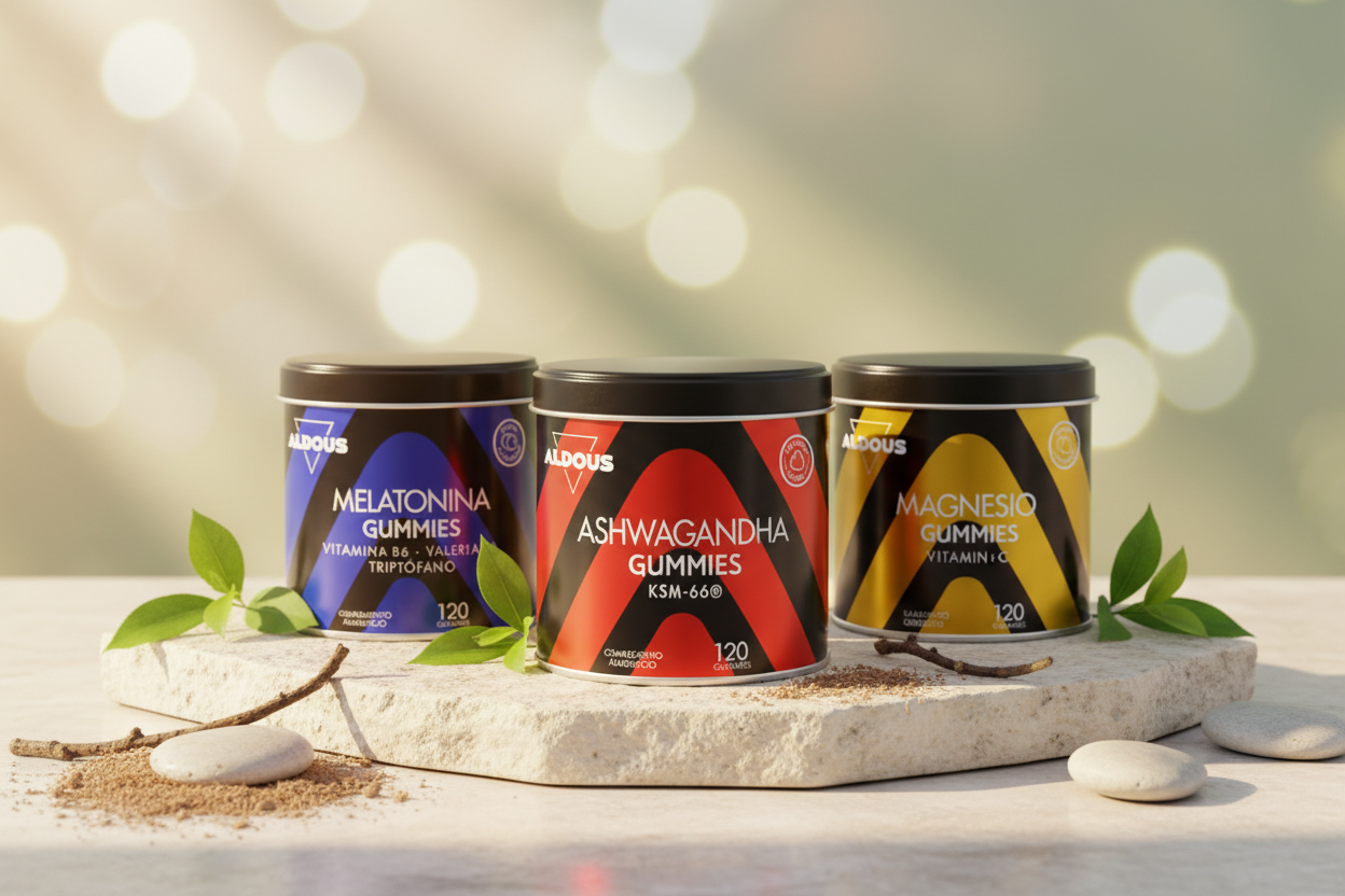 Banner ALDOUS BIO com produtos reais